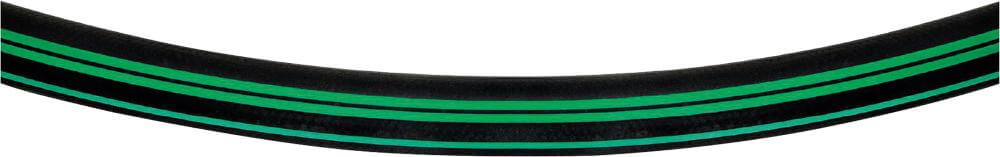 Vielzweckpremiumschlauch Supreme, 25x5 mm, schwarz 3 grüne Streifen, 20 bar, 50 m, Semperit