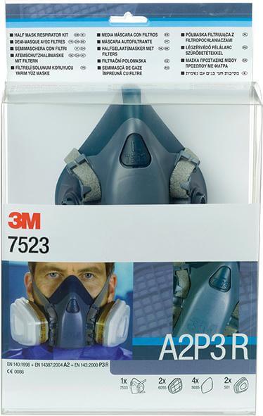 3M Maskenset 7523M mit Maske 7502, Filter A2P3R
