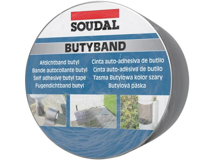 Soudal Butyband, blei, 100 mm, 10 m