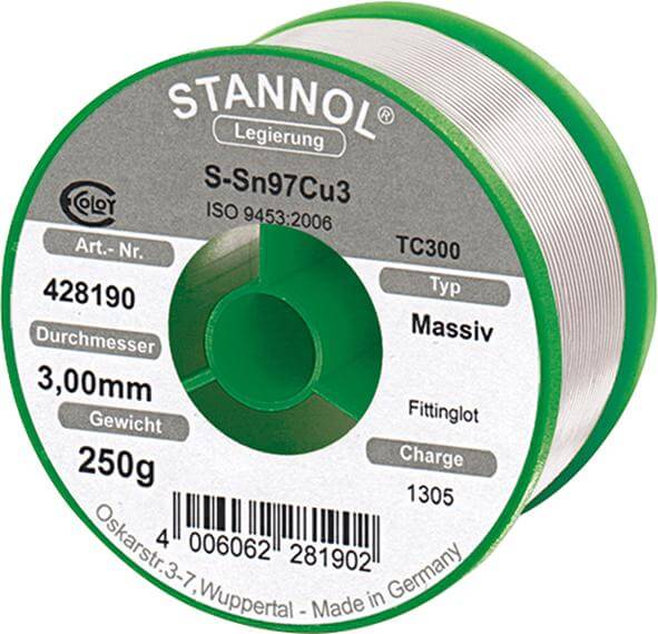 Stannol Fittingslot 428190 250g Ø3mm Stannol