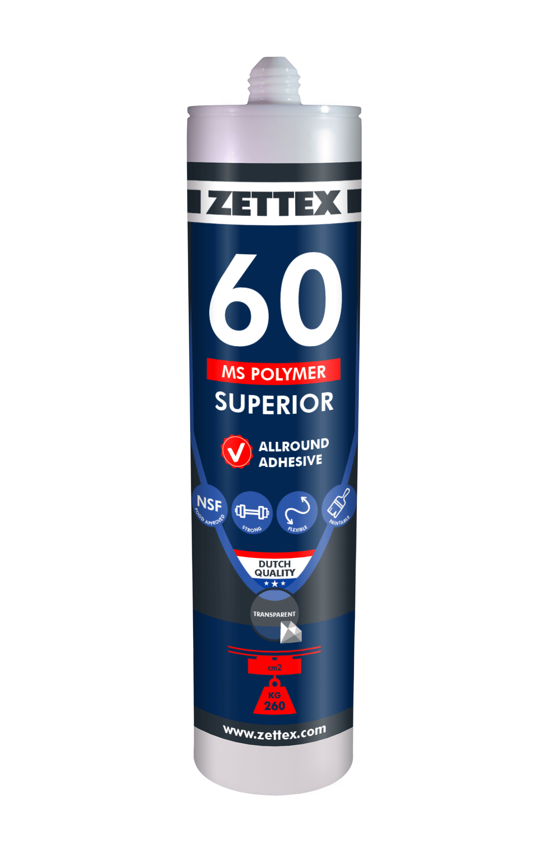 Zettex MS 60 Polymer - Aluminium 290 ml - KLEBEN / ABDICHTEN