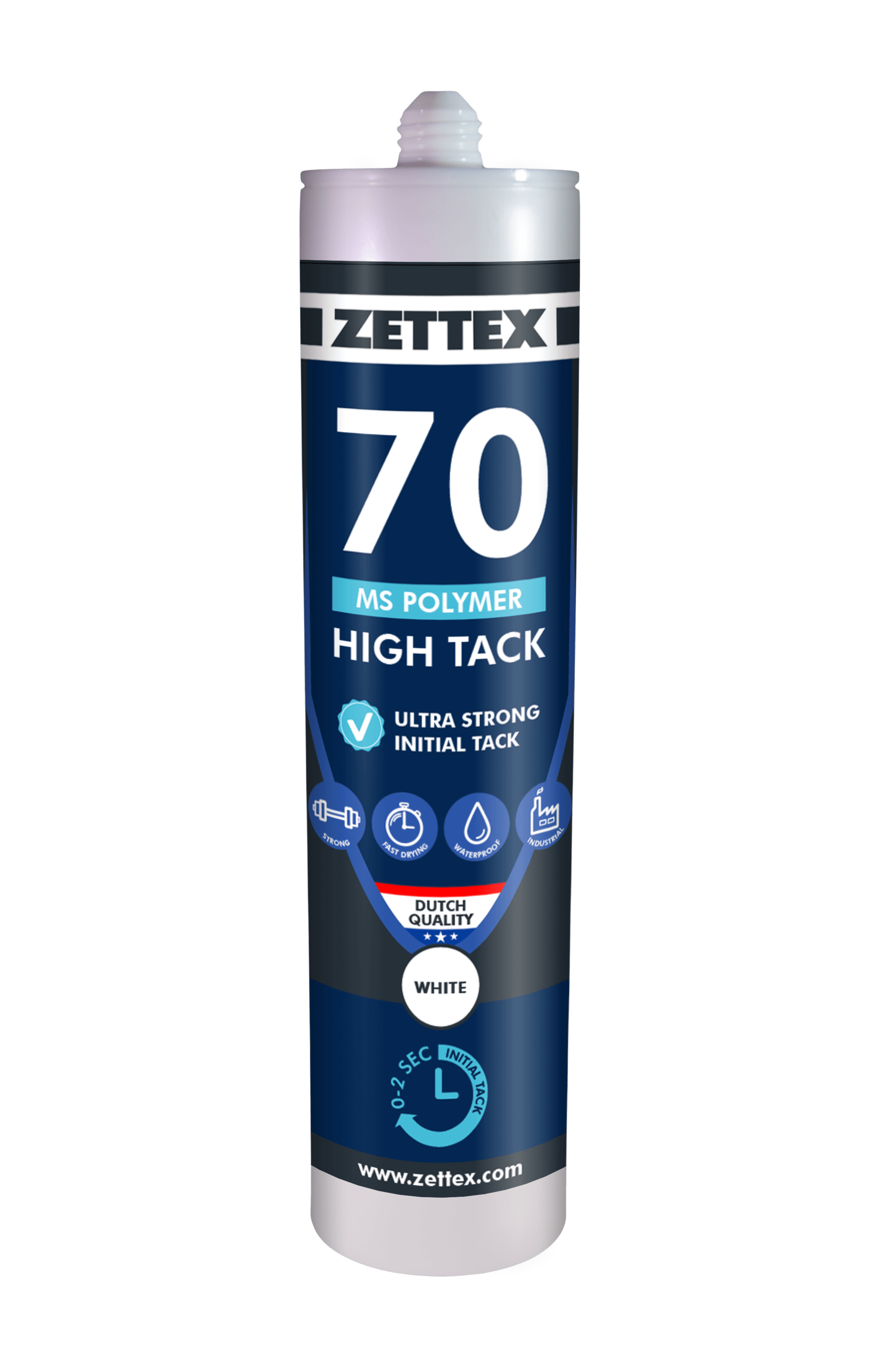 Zettex MS 70 Polymer - High Tack - Weiß 290 ml - KLEBEN