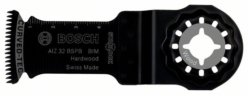 Bosch BIM Tauchsägeblatt AIZ 32 BSPB, Hard Wood, 50 x 32 mm, 10er-Pack