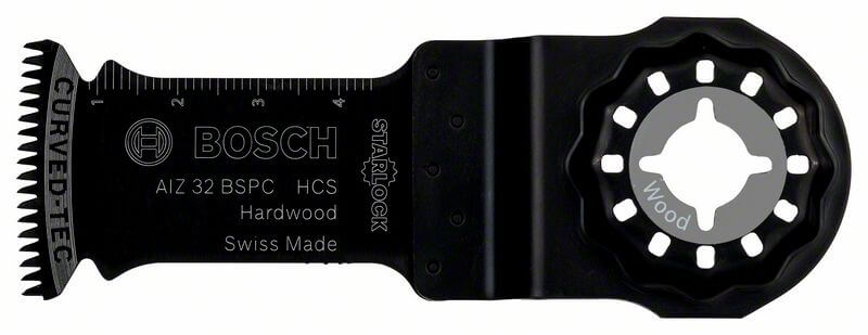 Bosch HCS Tauchsägeblatt AIZ 32 BSPC Hard Wood, 50 x 32 mm, 10er-Pack